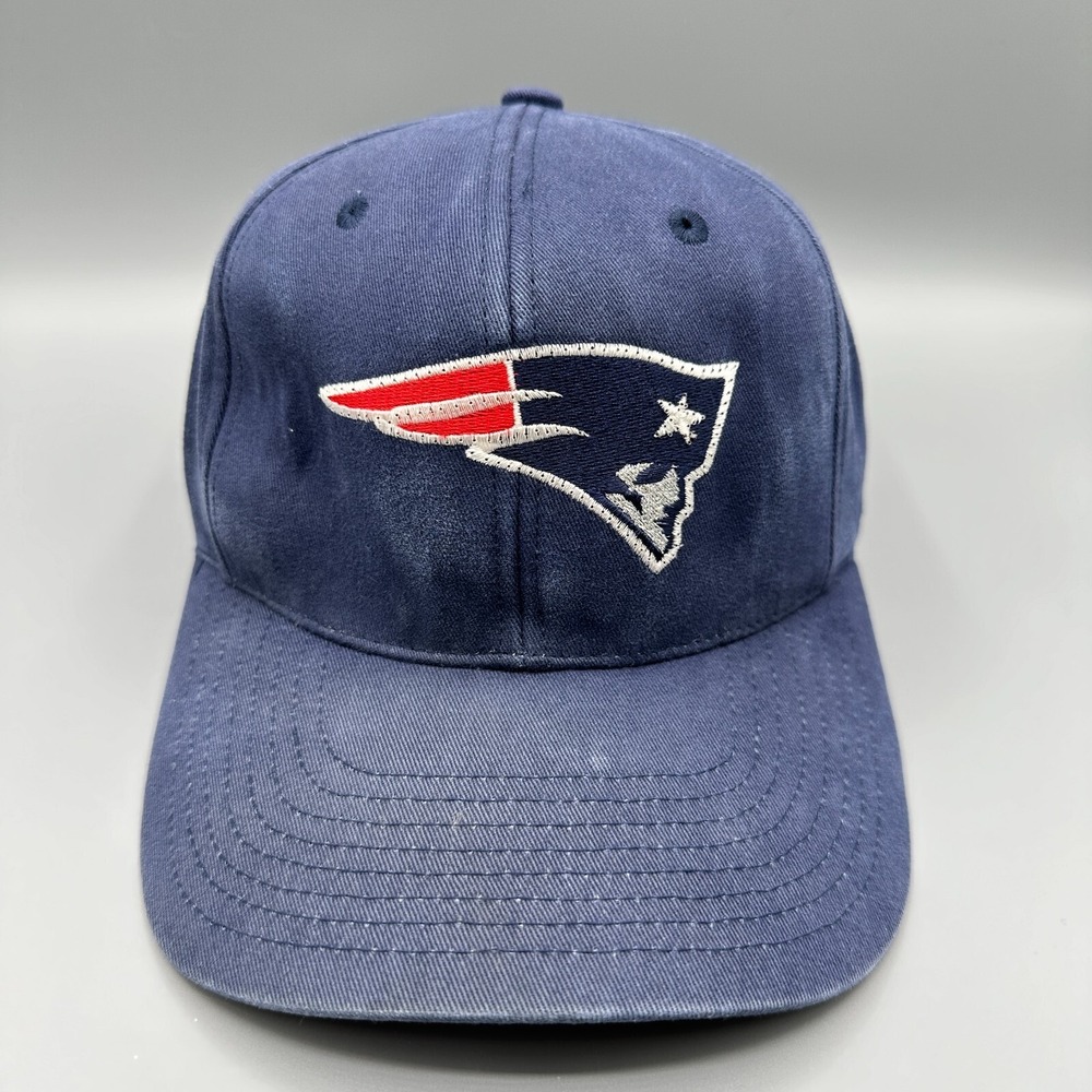 New England Patriots Hat Cap Logo 7 Faded Blue NFL Football Adult Adjustable